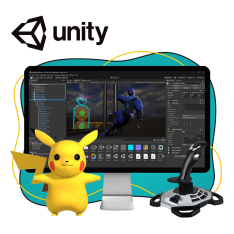 Мир игр на Unity 2D на популярном движке + AI-помощники - КИБЕРшкола программирования для детей, компьютерные курсы для школьников, начинающих и подростков - KIBERone г. Ворошиловский