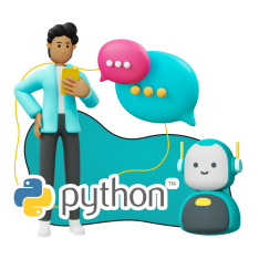 Умный чат-бот на Python - КИБЕРшкола программирования для детей, компьютерные курсы для школьников, начинающих и подростков - KIBERone г. Ворошиловский