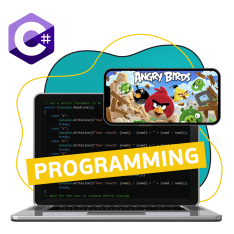 Программирование на C#. Удивительный мир 2D-игр - КИБЕРшкола программирования для детей, компьютерные курсы для школьников, начинающих и подростков - KIBERone г. Ворошиловский